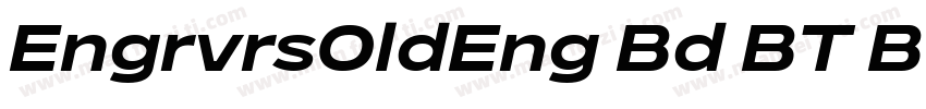 EngrvrsOldEng Bd BT Bold字体转换